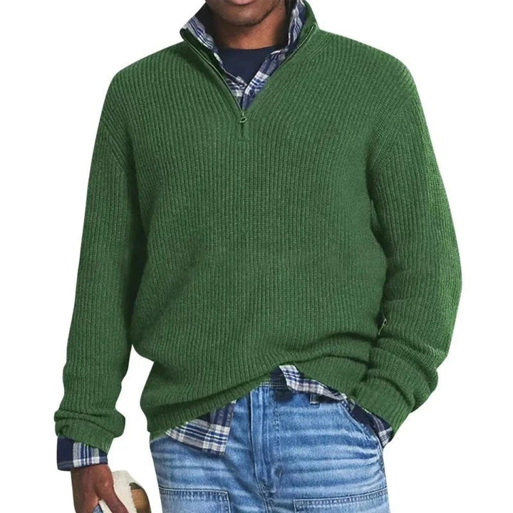 Jérôme Pull Homme en Coton – Sweat Zippé Confortable &amp; Élégant pour Tous les Jours