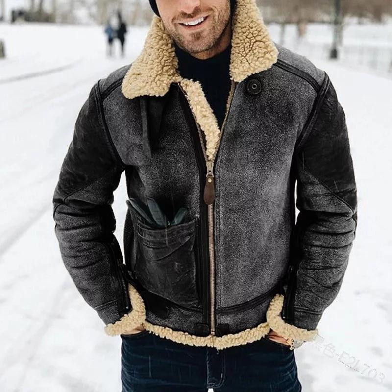Elias Veste Homme en Cuir – Coupe Régulière, Fermeture Éclair Pratique &amp; Style Intemporel