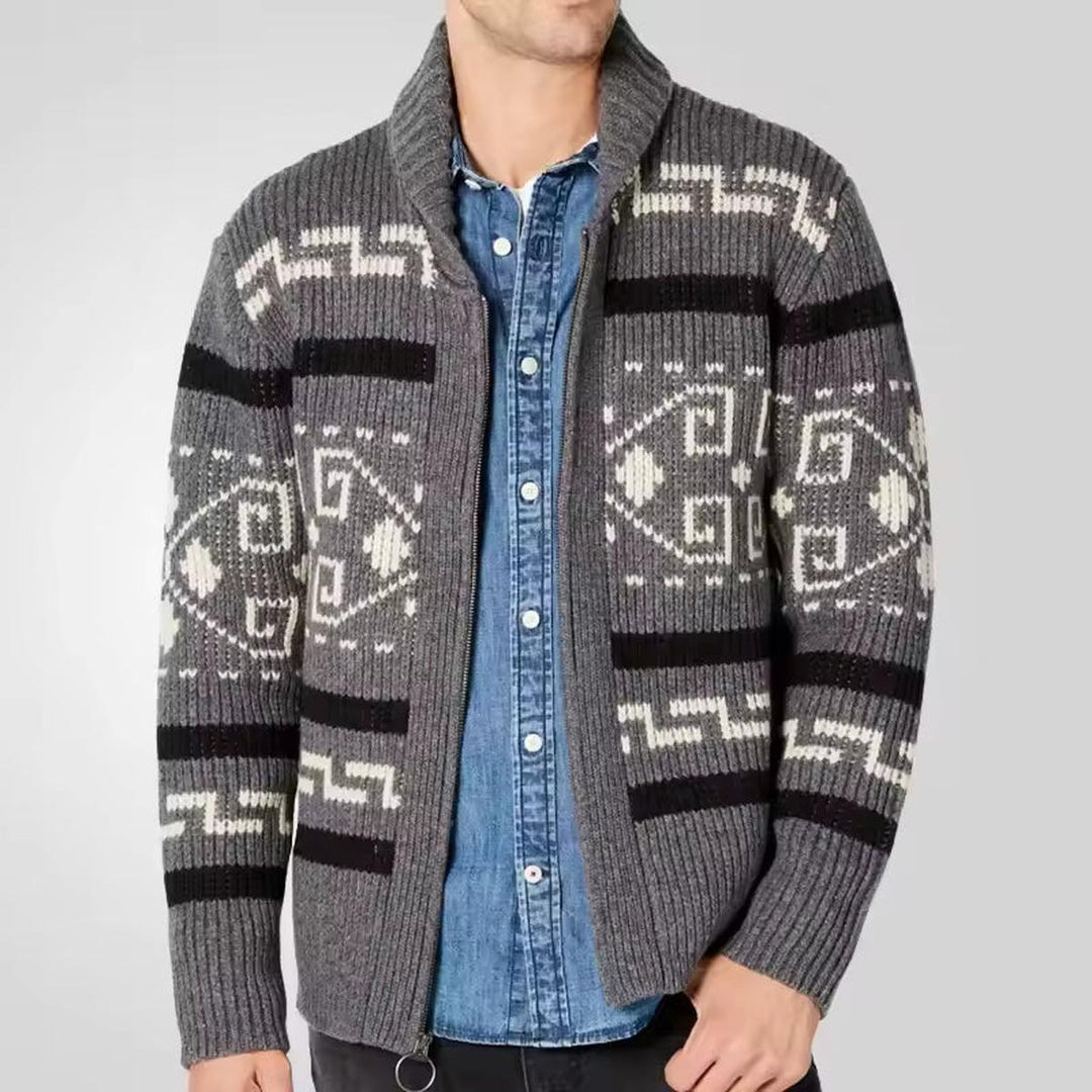 Ziam Gilet Zippé Homme en Laine Mélangée – Chaud, Moderne &amp; Confort Quotidien
