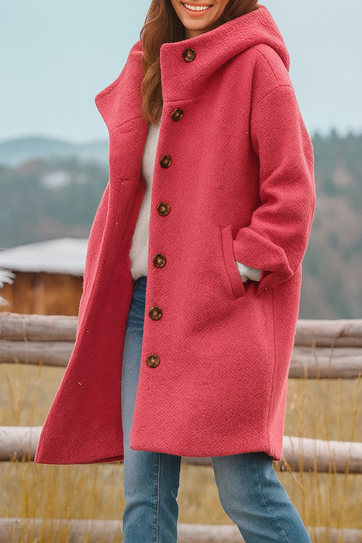 Kaia - Manteau Casual avec Capuche Élégant