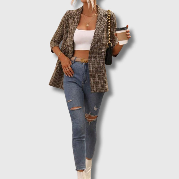 Sabine - Blazer en Tweed Chic pour Femmes Édition Limitée