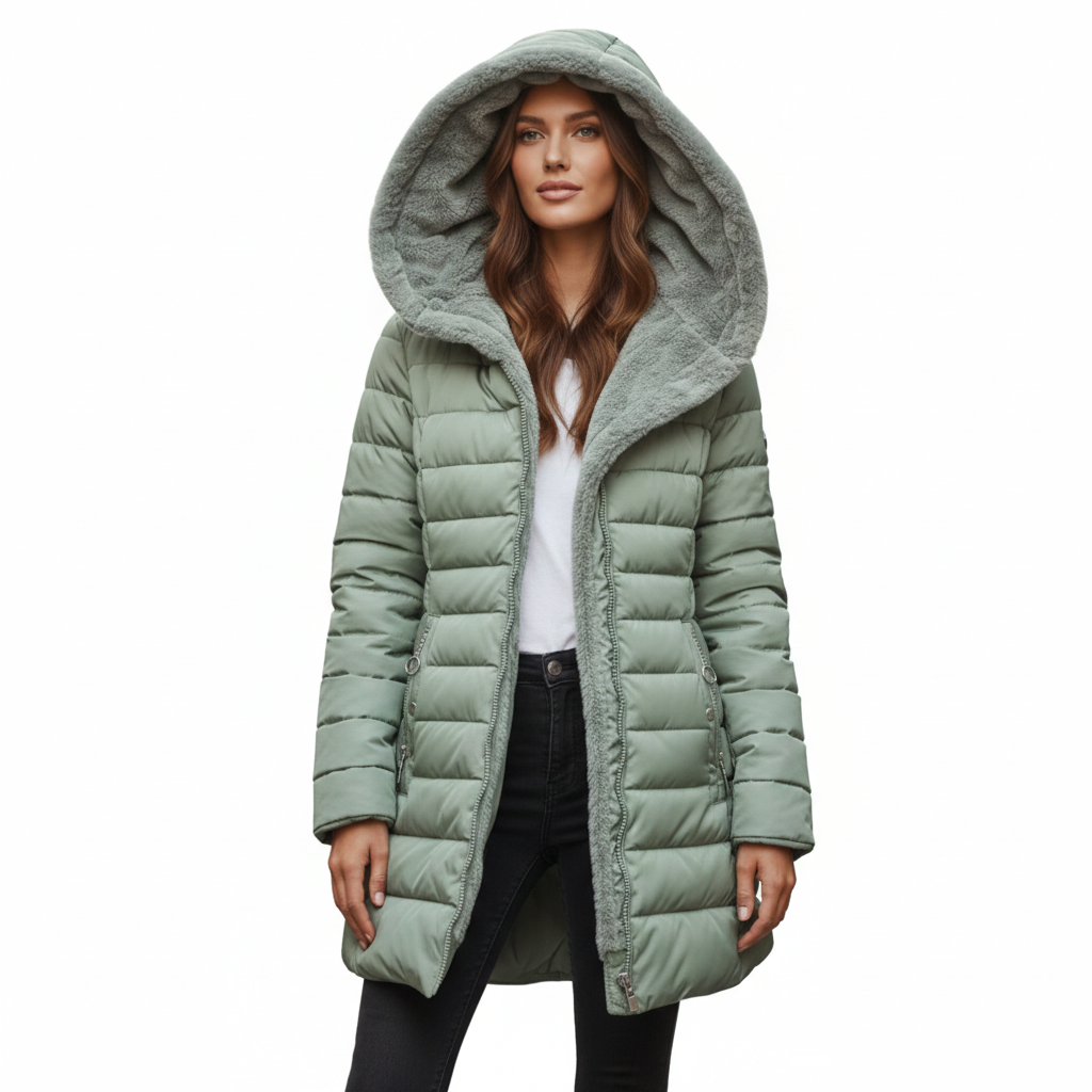 Remedios Veste Matelassée Femme – Capuche Doublée, Coupe Confortable &amp; Chaleur Urbaine