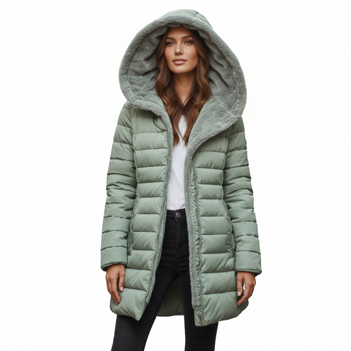 Remedios Veste Matelassée Femme – Capuche Doublée, Coupe Confortable &amp; Chaleur Urbaine