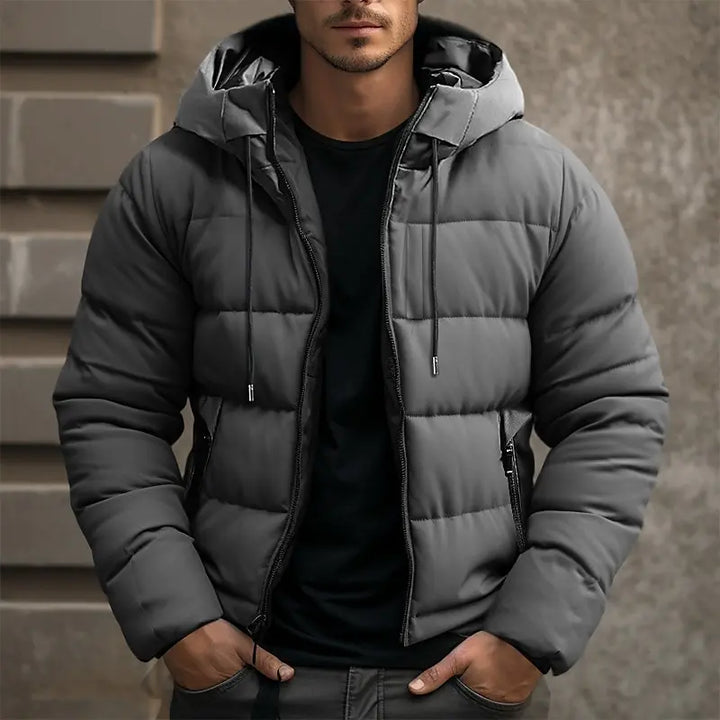 Allan Veste Homme Hiver – Chaude, Épaisse avec Capuche &amp; Fermeture Éclair Pratique