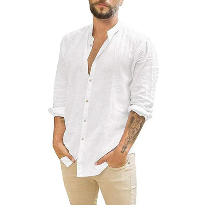 Olivier - Chemise Lin Manches Longues Chic Homme