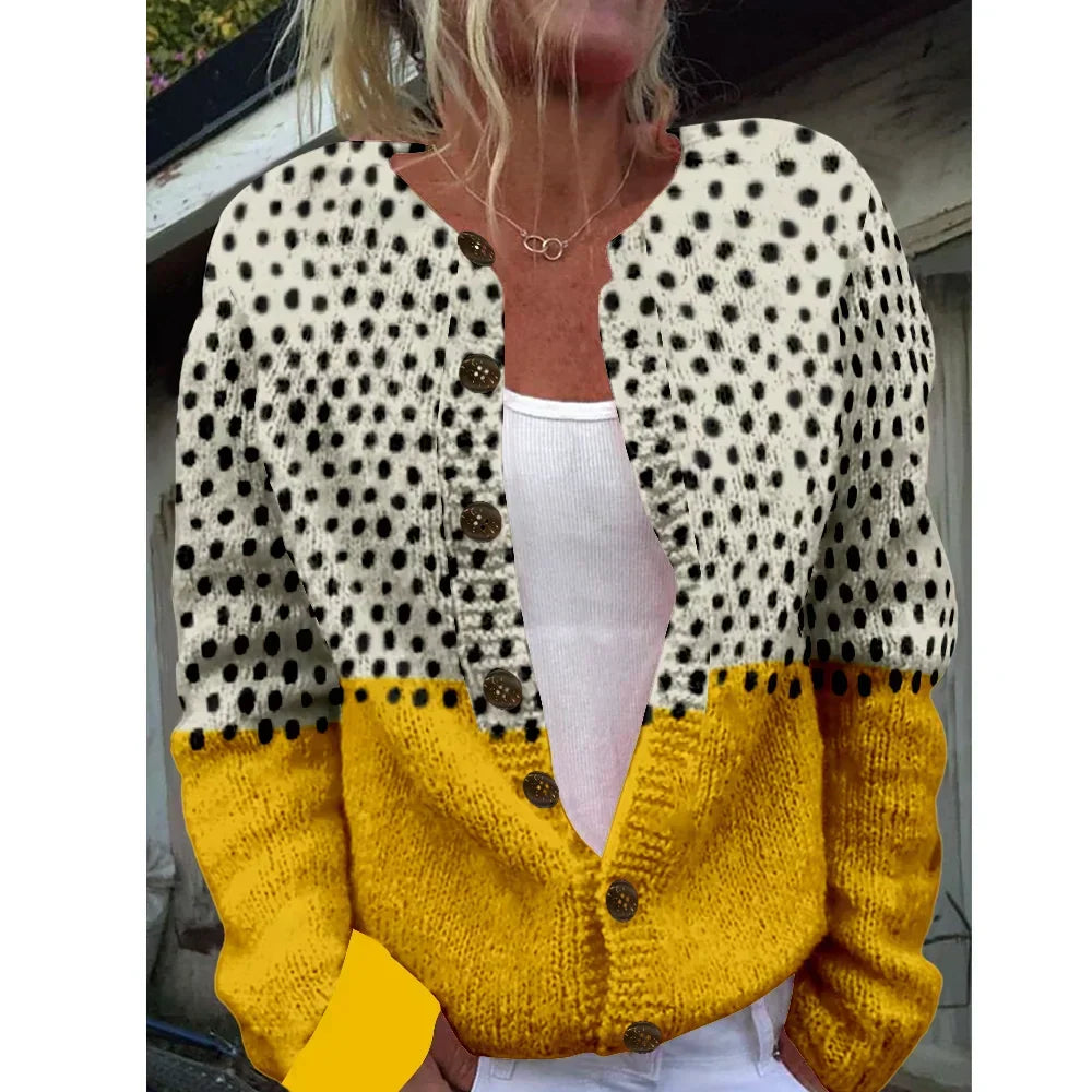 Polly | Cardigan chic avec motif