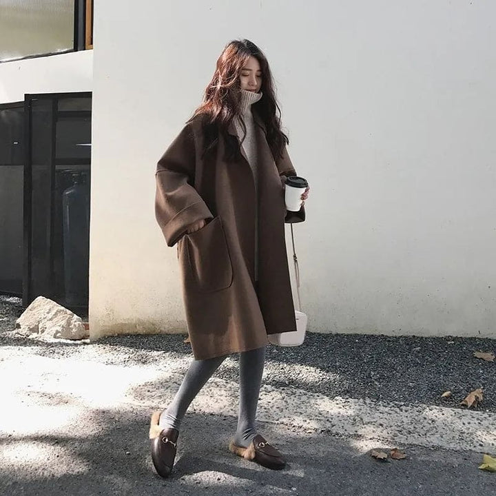MAURA | Manteau Trench en Mélange de Laine Oversize