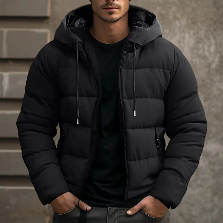 Allan Veste Homme Hiver – Chaude, Épaisse avec Capuche &amp; Fermeture Éclair Pratique
