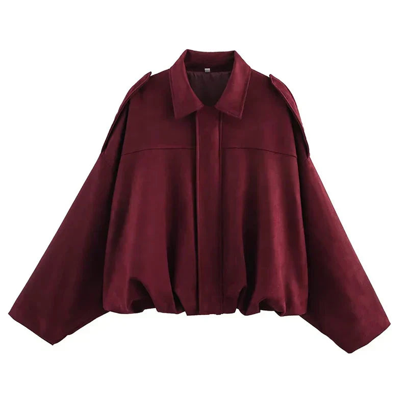 Veste Diana – Bomber Oversize Vert Olive