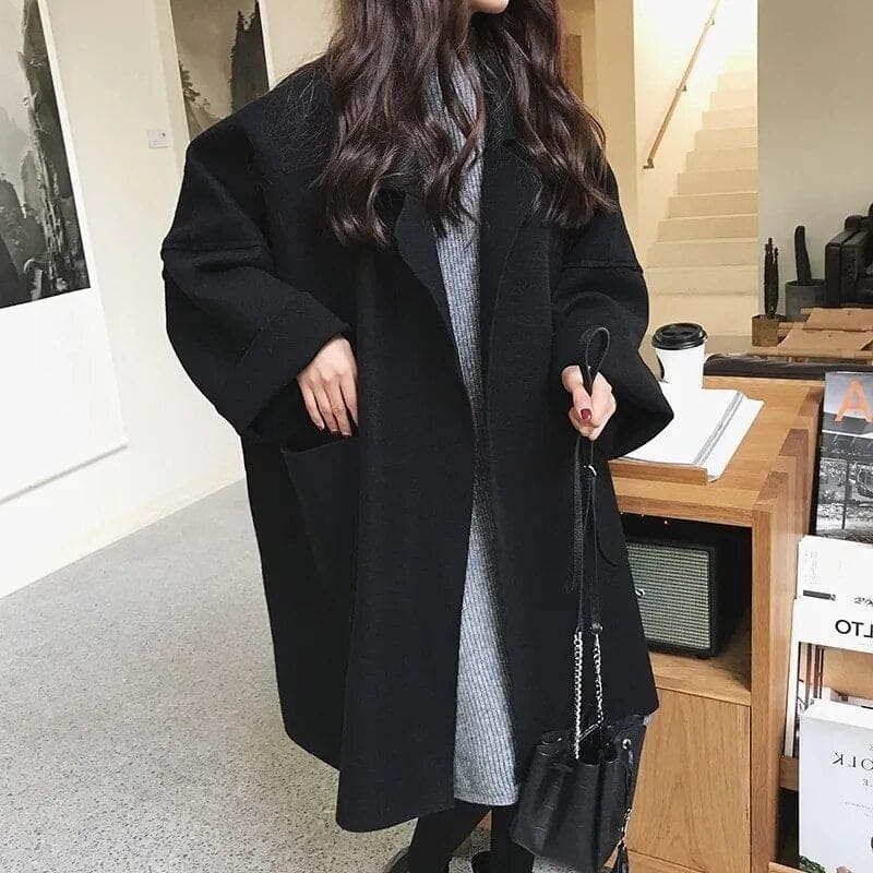 MAURA | Manteau Trench en Mélange de Laine Oversize