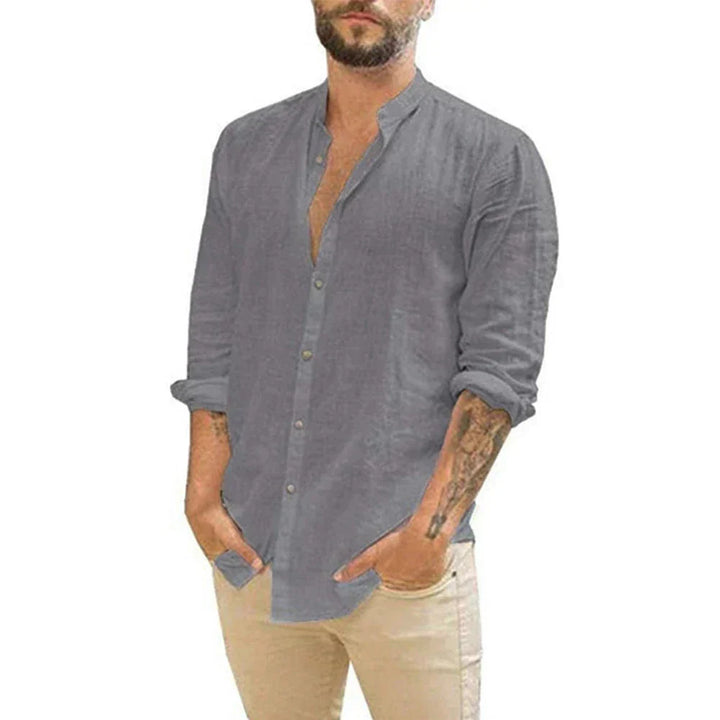 Olivier - Chemise Lin Manches Longues Chic Homme