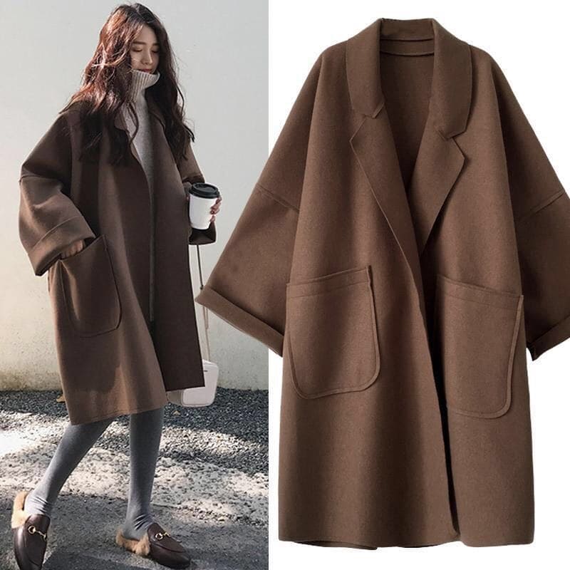 MAURA | Manteau Trench en Mélange de Laine Oversize