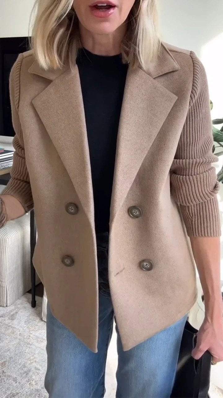 Amora™ | Blazer élégant avec des manches en tricot