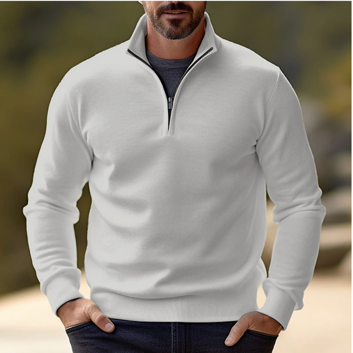 Maxime - Pull Demi-Zip Élégant Moderne Raffiné Homme
