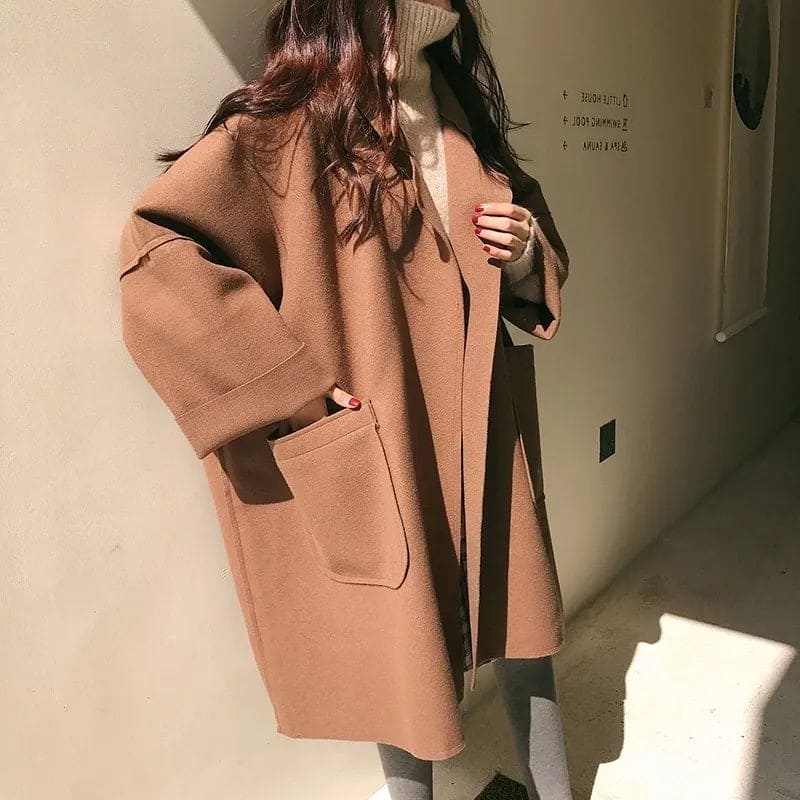 MAURA | Manteau Trench en Mélange de Laine Oversize