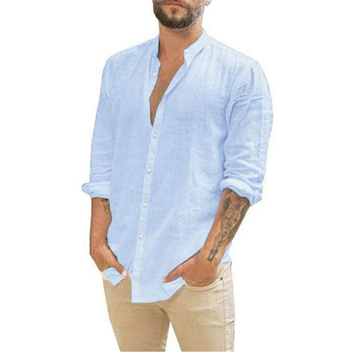 Olivier - Chemise Lin Manches Longues Chic Homme