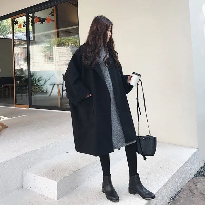 MAURA | Manteau Trench en Mélange de Laine Oversize