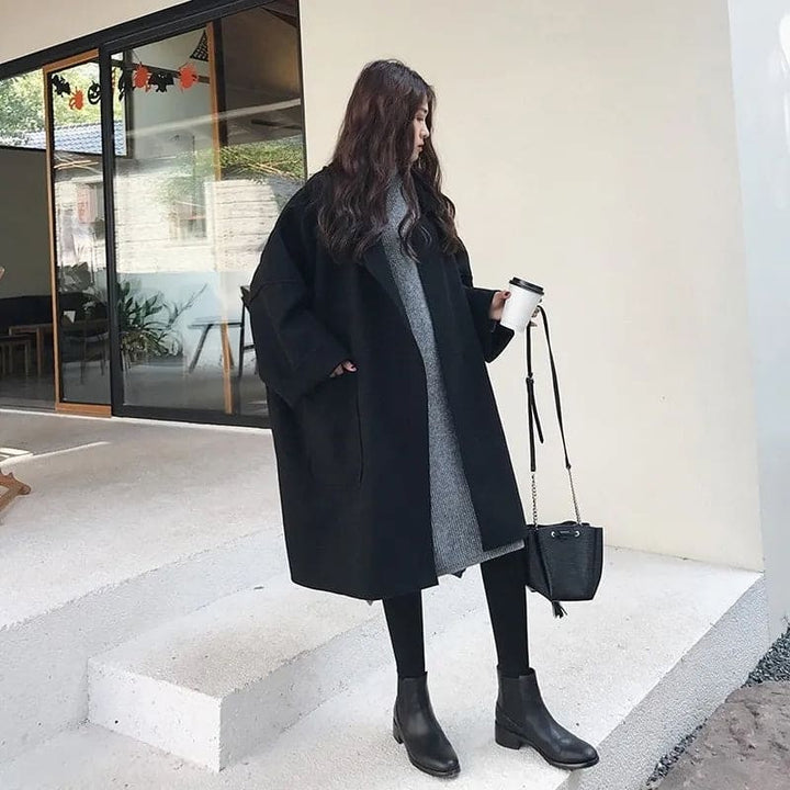 MAURA | Manteau Trench en Mélange de Laine Oversize