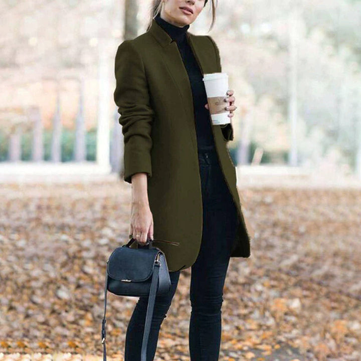 Manteau Femme Élégant Silhouette Affinée – Manteau Hiver Chic et Intemporel, Facile à Assortir