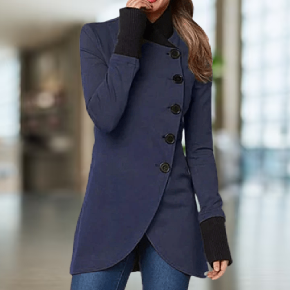 Cindi Manteau Femme – Manteau Asymétrique Hiver Chaud &amp; Élégant pour Confort Quotidien