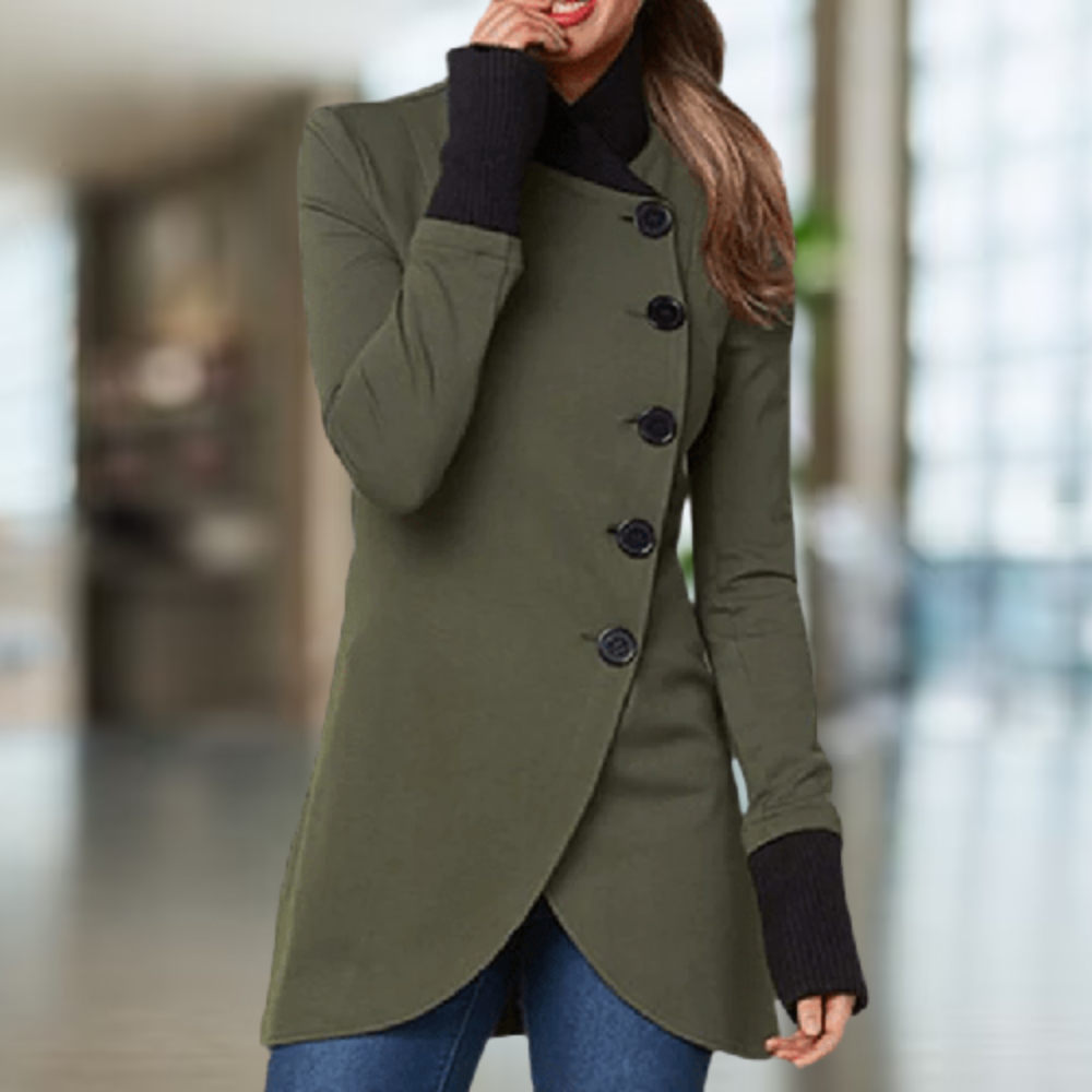 Cindi Manteau Femme – Manteau Asymétrique Hiver Chaud &amp; Élégant pour Confort Quotidien