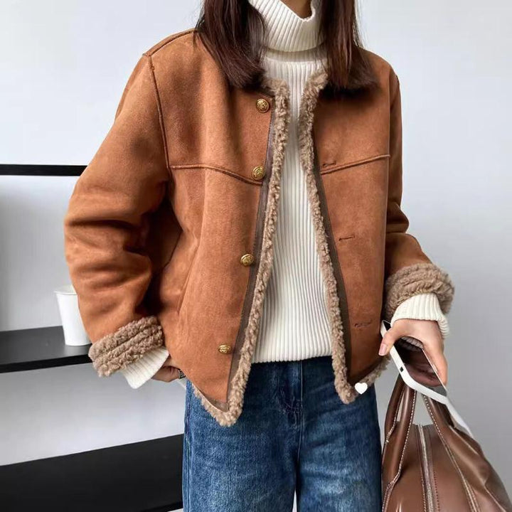 Aspen™ - Veste en Suède de Style Vintage