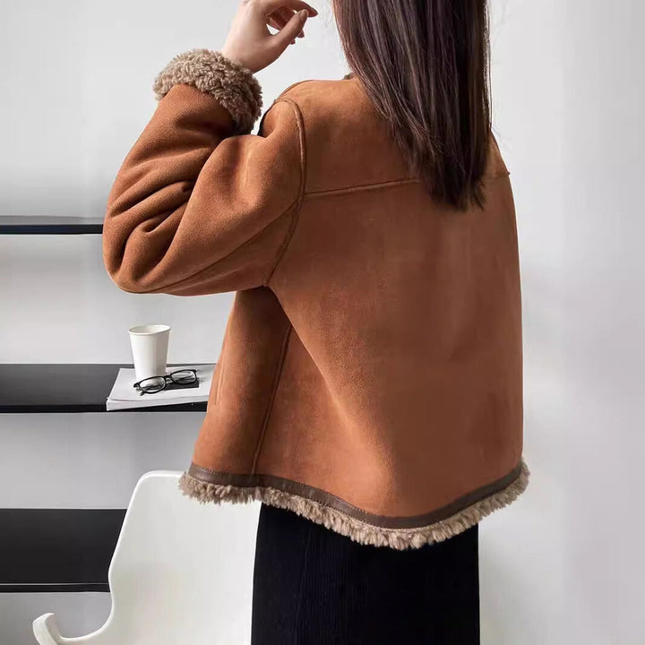 Aspen™ - Veste en Suède de Style Vintage