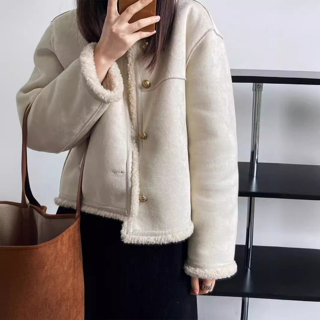 Aspen™ - Veste en Suède de Style Vintage