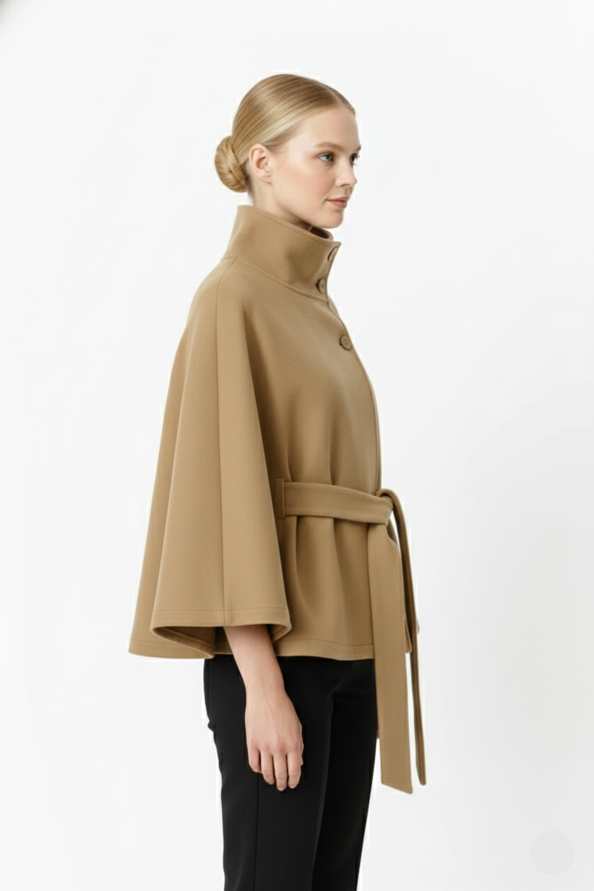 Manteau Femme Hiver à Col Élégant – Manteau Chaud Chic Coupe Féminine, Style Intemporel