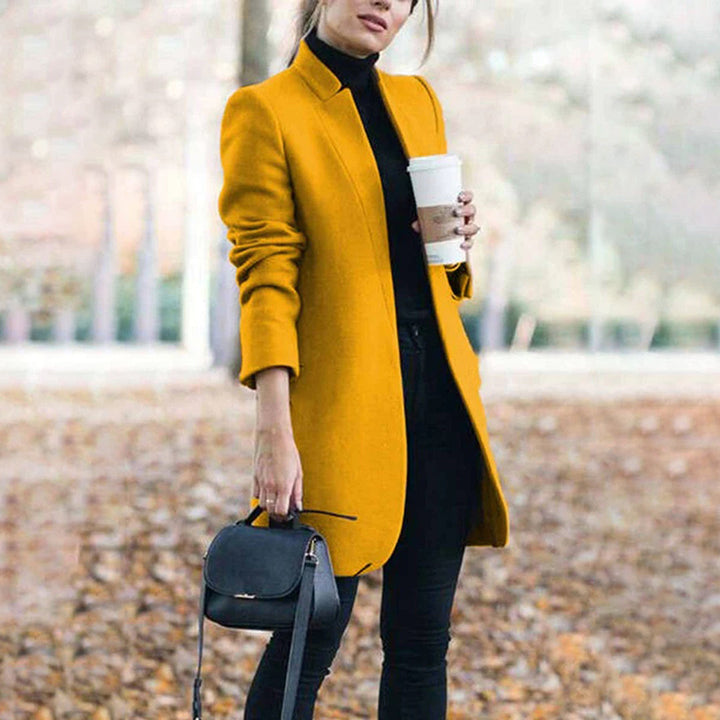 Manteau Femme Élégant Silhouette Affinée – Manteau Hiver Chic et Intemporel, Facile à Assortir