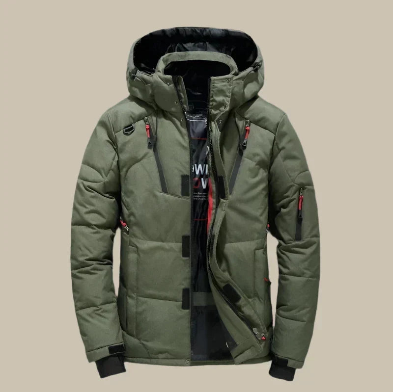 Alexander Veste d’Hiver Homme – Manteau Chaud et Coupe-Vent avec Doublure Thermique