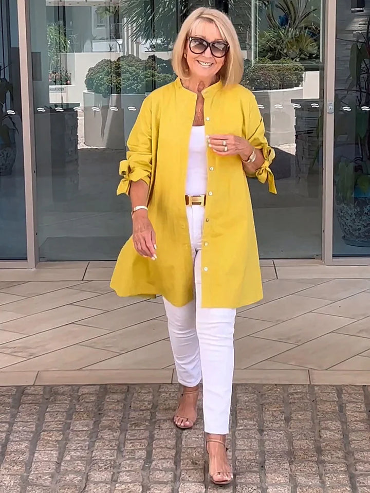 Elliora - Veste en Coton avec Dos Froncé
