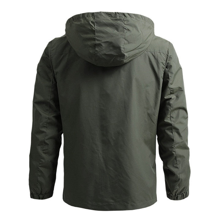 Alain Veste Outdoor Homme Imperméable – Coupe-Vent en Polyamide avec Capuche Ajustable - Auvoire Paris