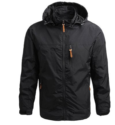 Alain Veste Outdoor Homme Imperméable – Coupe-Vent en Polyamide avec Capuche Ajustable - Auvoire Paris