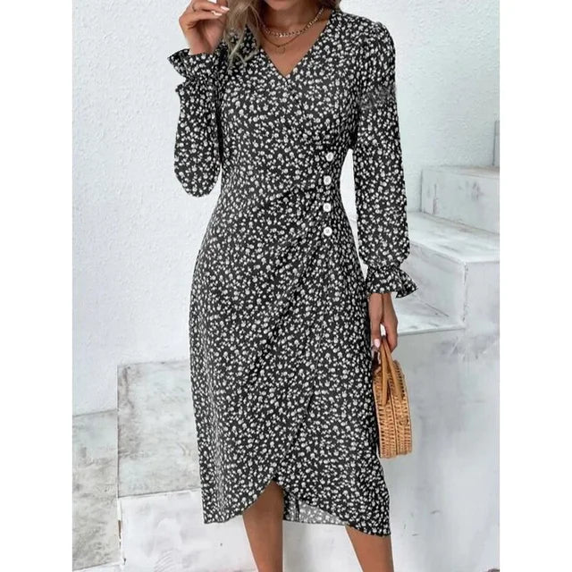 Amandine - Robe Fleurie Élégante Et Raffinée - Auvoire Paris