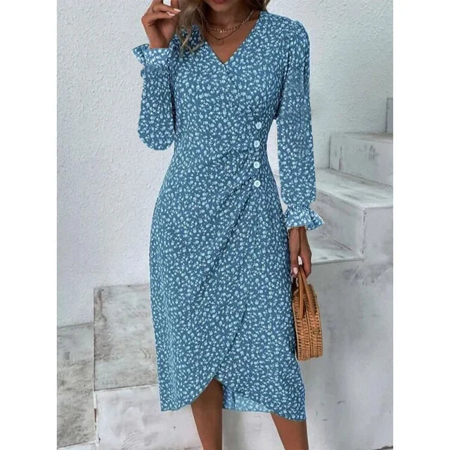 Amandine - Robe Fleurie Élégante Et Raffinée - Auvoire Paris