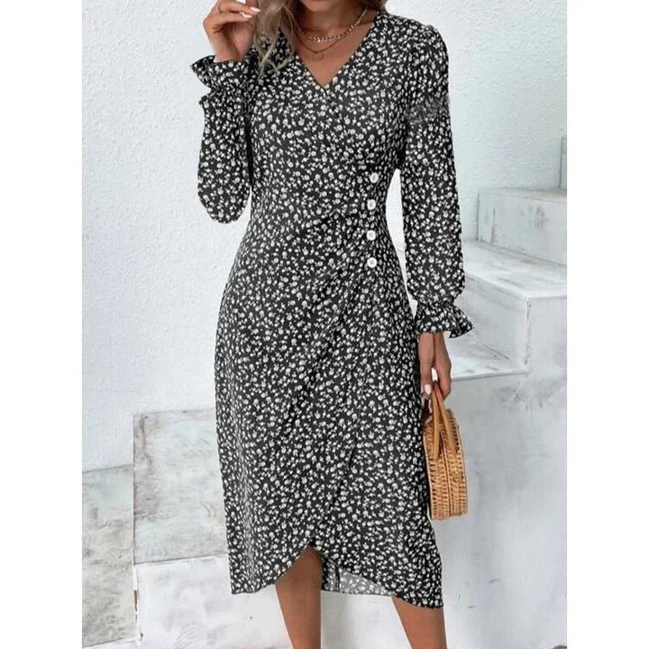 Amandine - Robe Fleurie Élégante Et Raffinée - Auvoire Paris