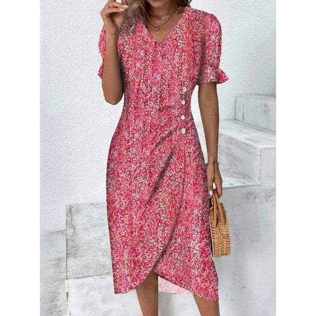 Amandine - Robe Fleurie Élégante Et Raffinée - Auvoire Paris