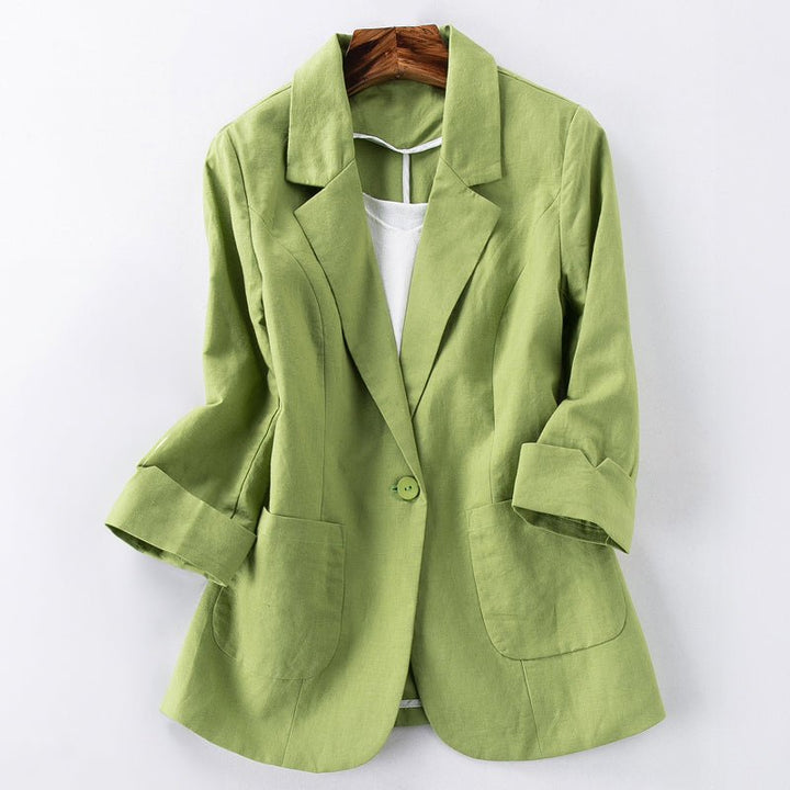 BLAZER EN LIN TENDANCE DELMARA I