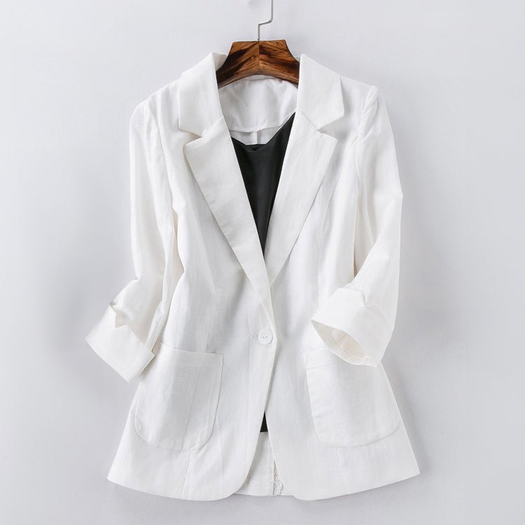 BLAZER EN LIN TENDANCE DELMARA I