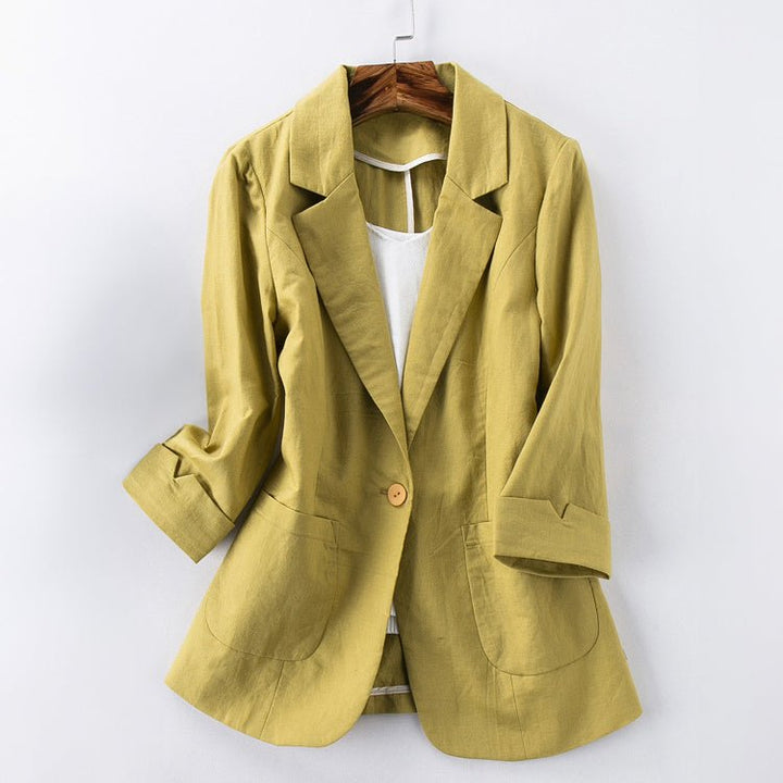 BLAZER EN LIN TENDANCE DELMARA I