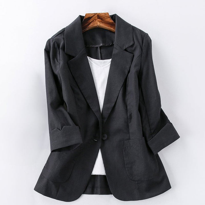 BLAZER EN LIN TENDANCE DELMARA I