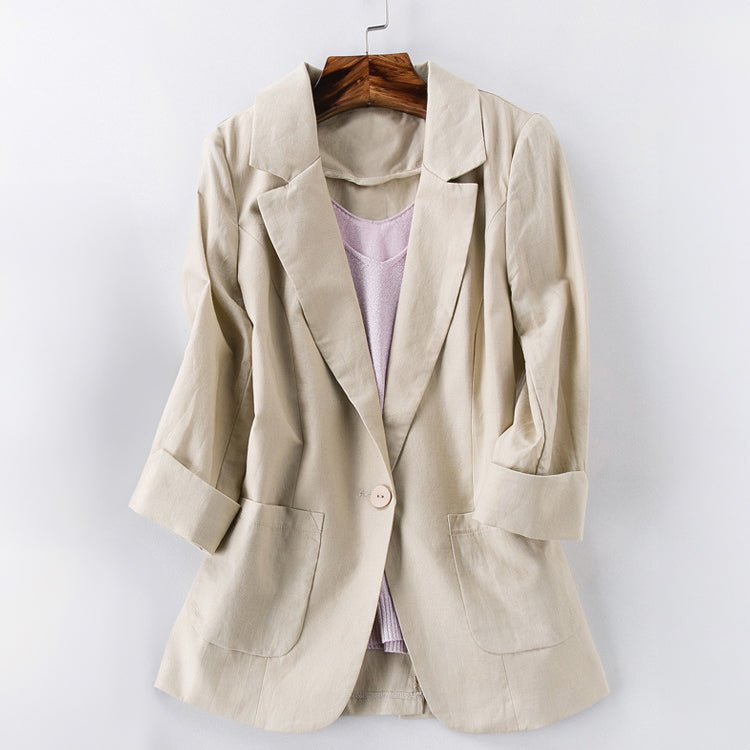 BLAZER EN LIN TENDANCE DELMARA I