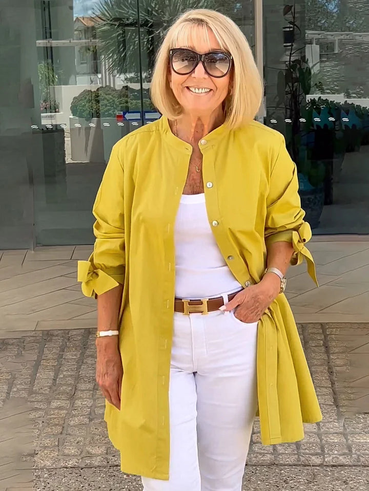 Elliora - Veste en Coton avec Dos Froncé