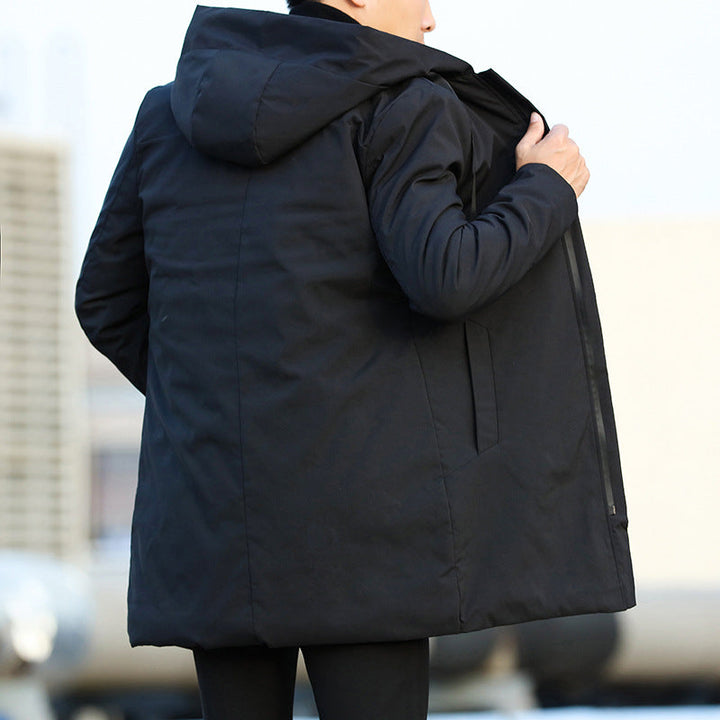 Eric Veste Homme d’Hiver – Longue, Imperméable avec Capuche Ajustable &amp; Doublure Isolante