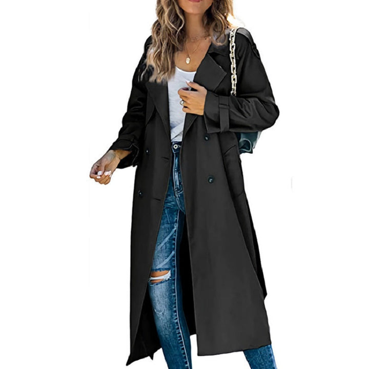 Brielle Trench Long Femme – Élégant, Léger &amp; Idéal pour Printemps et Automne