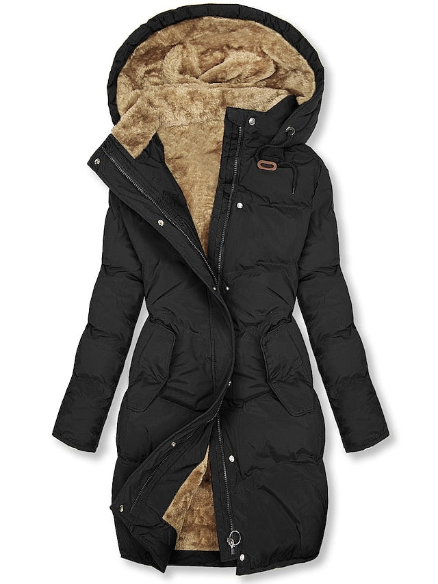 Antonella Manteau Femme Hiver – Modèle Chaud Isolé avec Doublure &amp; Fermeture Zippée