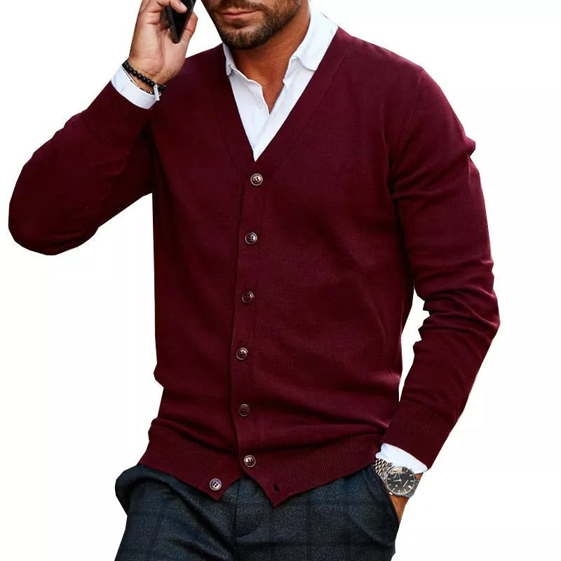 Étienne - Cardigan Tricoté Élégant Homme