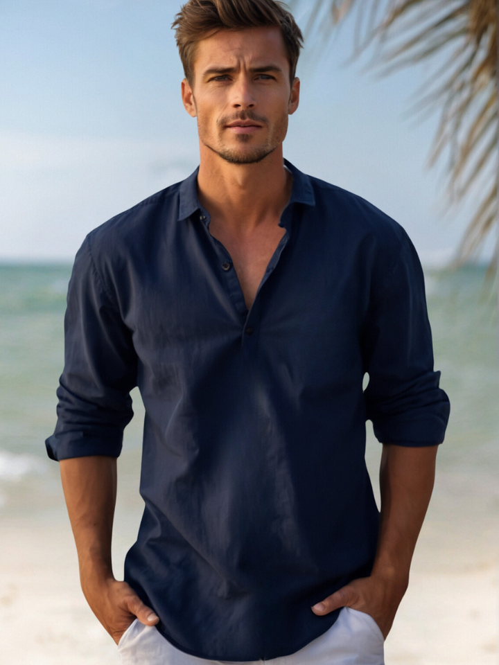 Lucas - Chemise Lin Casual Homme