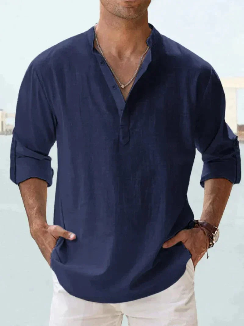 Lucas - Chemise Lin Casual Homme